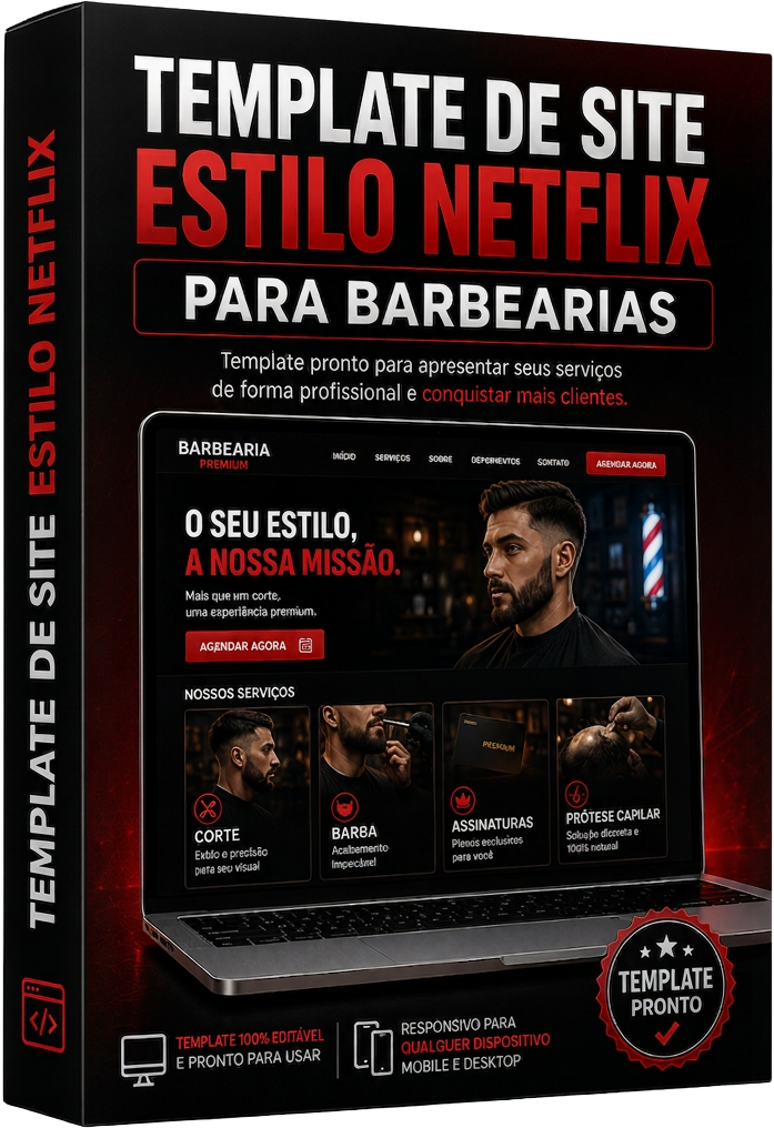 TEMPLATE DE SITE PRONTO PARA BARBEARIAS
